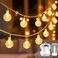 Metaku Globe String Lights Fairy Lights Battery Operated 16.4ft 50LED String by METAKU