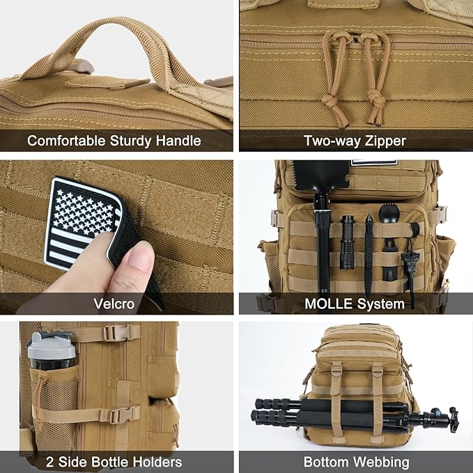 Military Tactical Backpack 50L Large Day Backpack - Image 5