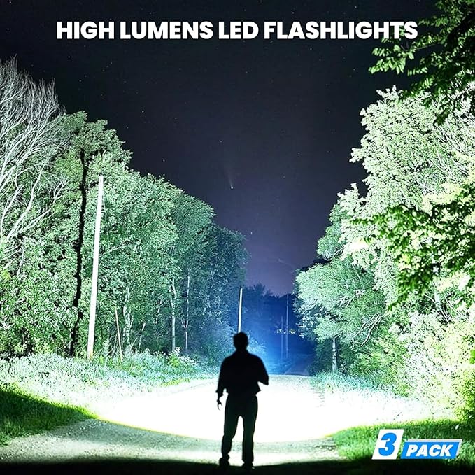 Rechargeable Flashlights 3 Pack - Image 2