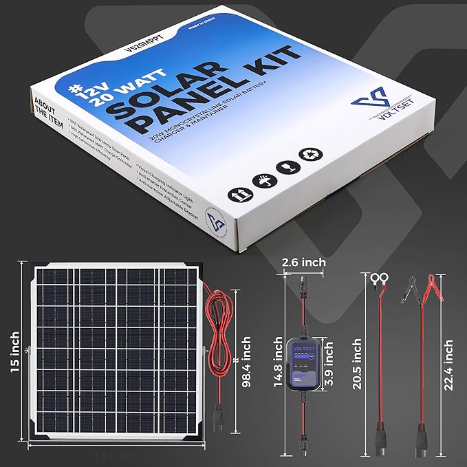 Voltset Solar Panel Kit 20W 12V - Image 8