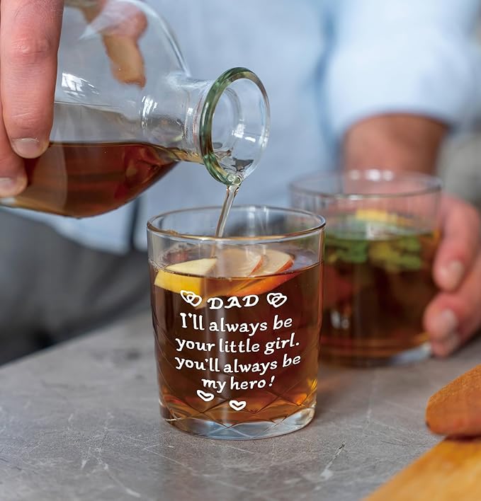 Nogrit Dad Gifts from Daughter Whiskey Glasses 10 oz, Dad Gifts - Image 4