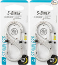 Nite Ize Size-3 S-Biner SlideLock Dual Carabiner, Locking Gates, Stainless Steel by NiteIze