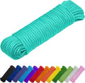 TECEUM Rope – 90 Feet x 1/4 Inch – Green Wave – Strong All-Purpose Utility Rope by TECEUM