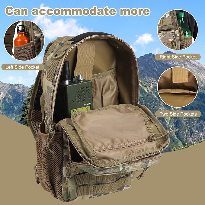 Rover Sling Pack Tactical Shoulder Sling Bag Backpack - Image 5