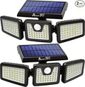 AmeriTop Solar Lights Outdoor, 2 Pack 128 High Brightness LED Cordless Solar by AmeriTop