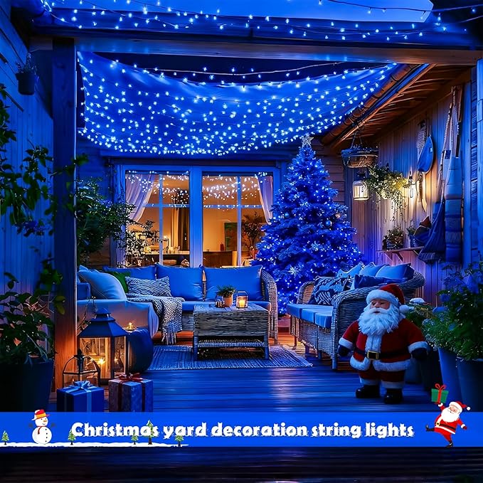 JMEXSUSS 2 Pack Solar String Lights Outdoor Waterproof, Total 66 FT 200 LED - Image 3