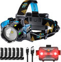 TIROFLX 12 Modes 210000 Lux Headlamp Motion Sensor Red Warning Zoomable Energy by TIROFLXBrand