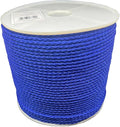 #8 X 1000' Blue Hollow Braid POLYPRO Rope by T.W+.+Evans+Cordage+Co.