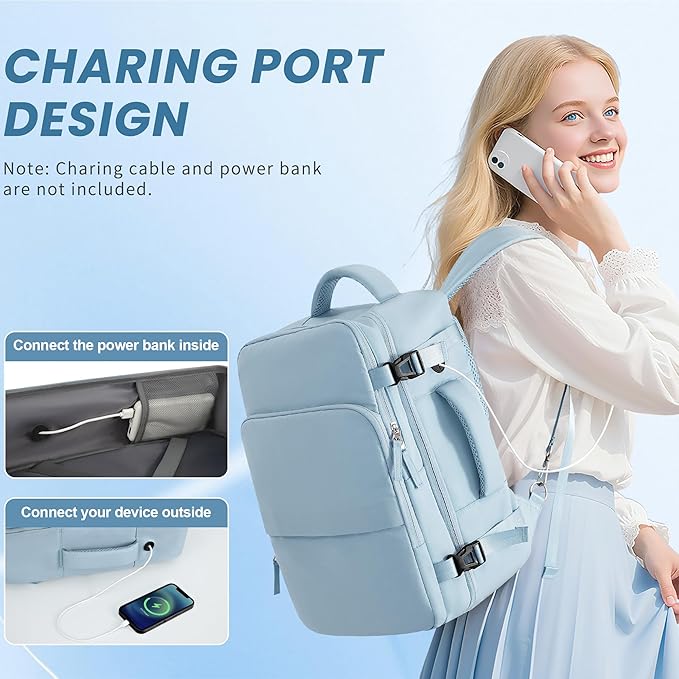 Sinaliy Travel Backpack, Carry on Flight Approved Backpack - Image 3