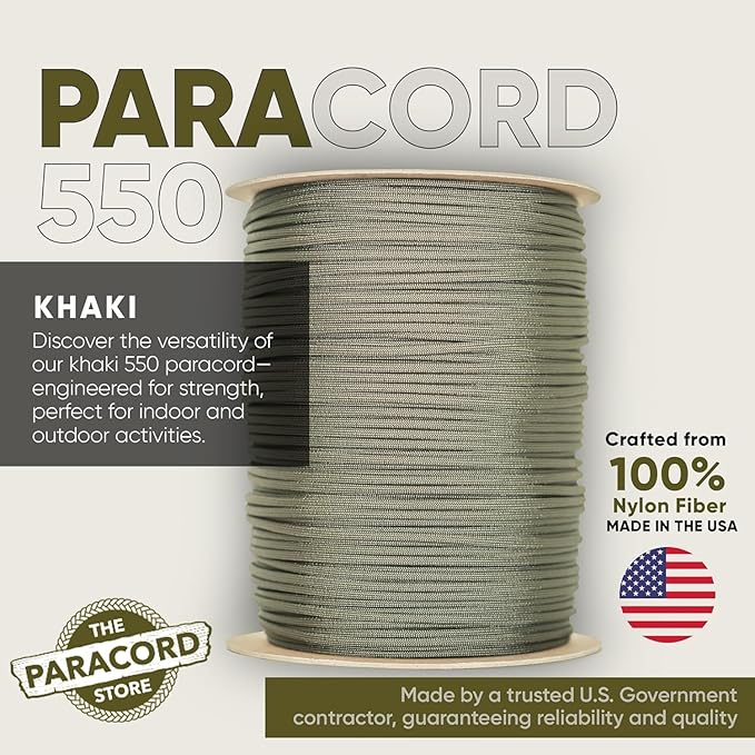 The Paracord Store | Type III 550 Paracord - 250 FT Spool - Image 2