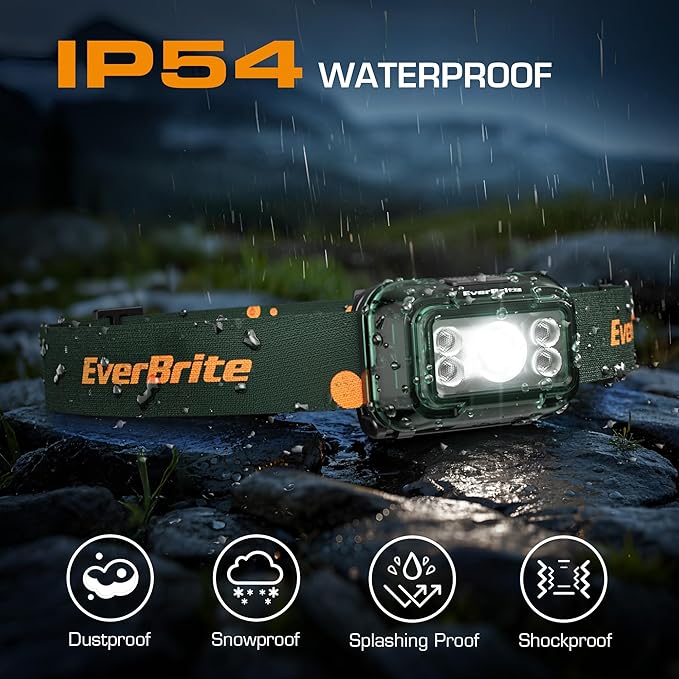 EverBrite Rechargeable Headlamp, 2 Pack Kids Headlamp - Image 5