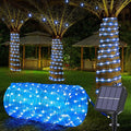 Solar Rope Lights, 33ft 100LED Solar String Lights, 8 Modes Waterproof Solar by Jnaurb