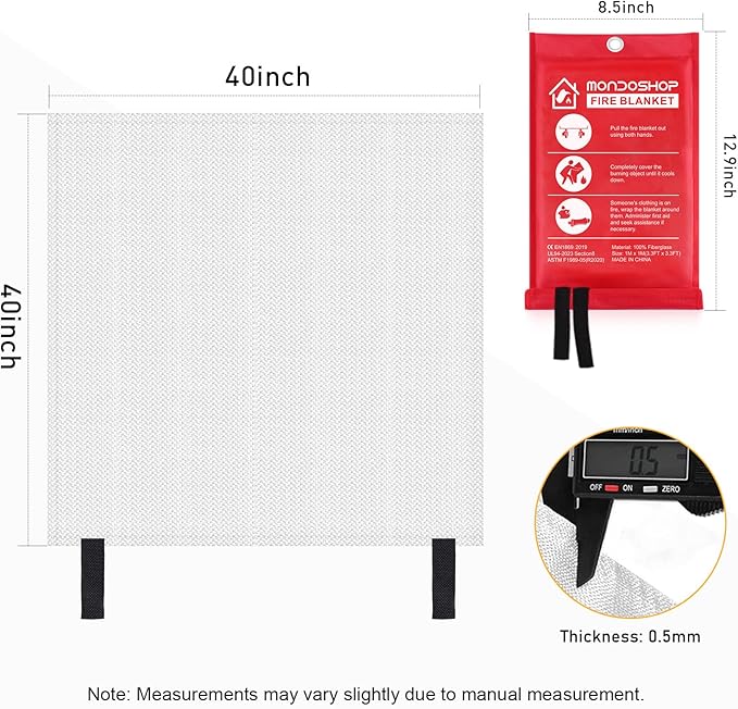 Mondoshop Fire Blanket for Home and Kitchen - Image 4