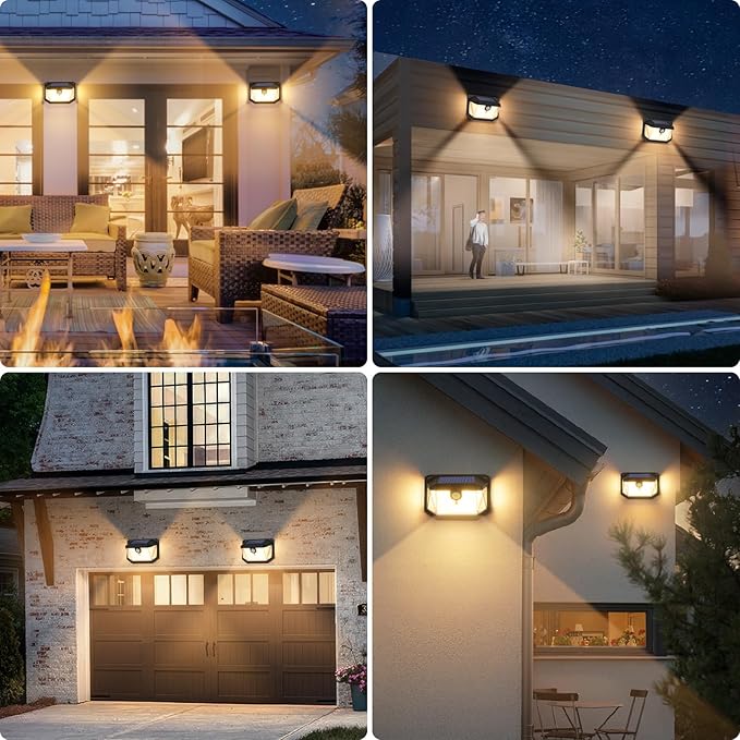 2-Pack Solar Outdoor Lights, Super Bright Solar Powered Motion Sensor Outdoor - Image 7