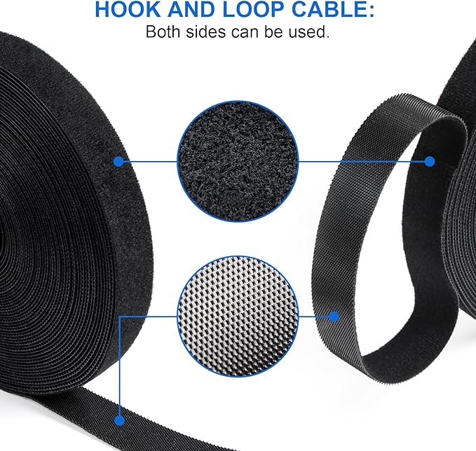 OneLeaf Hook and Loop Roll Reusable Fastening Cable Ties, Free Cutting - Image 5