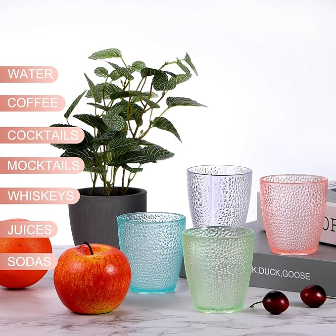 uxcell 7oz Acrylic Drinking Glasses, Transparent - Image 5