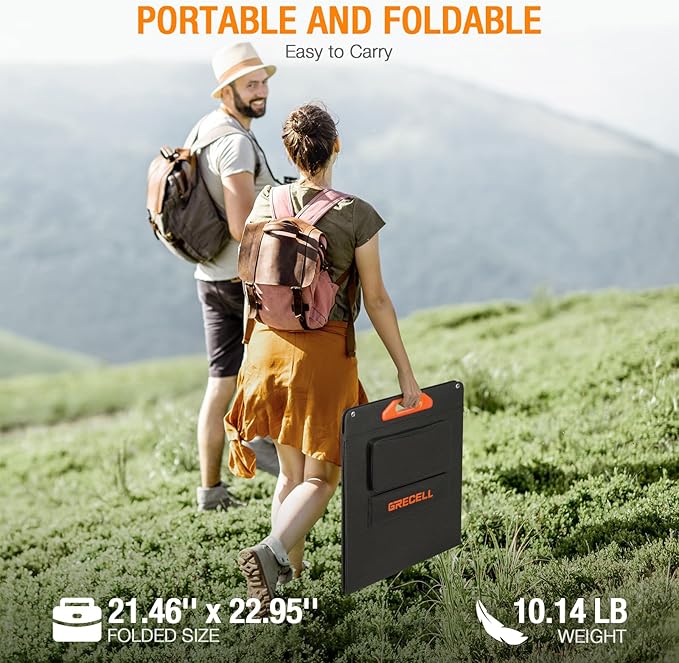 200W Portable Solar Panel for Power Station Generator, 12V/24V Flexible - Image 8