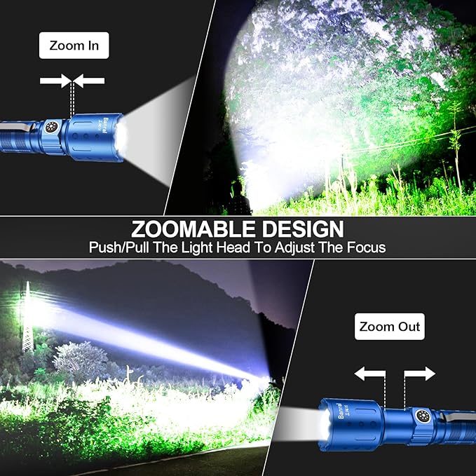 Banral Flashlights High Lumens Rechargeable, Super Bright Long Range Small - Image 5
