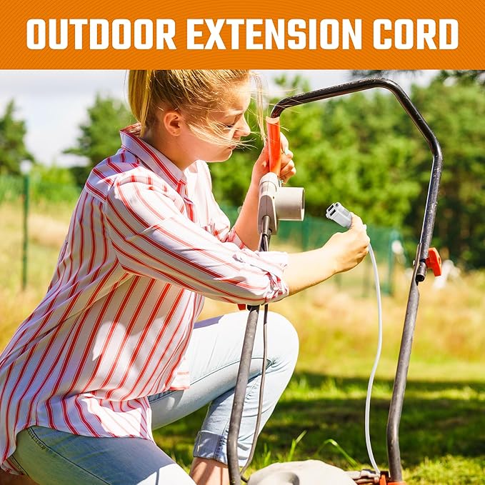 Outdoor Extension Cord Waterproof 10 Ft, Outdoor Power Cord, Heavy Duty 16/3 - Image 3