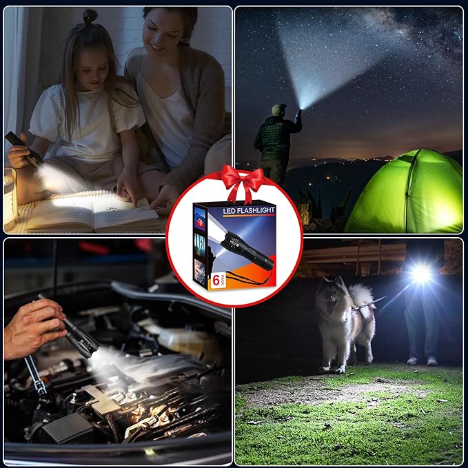 12Pack LED Flashlights High Lumens, 5Mode Tactical Flashlight - Image 7
