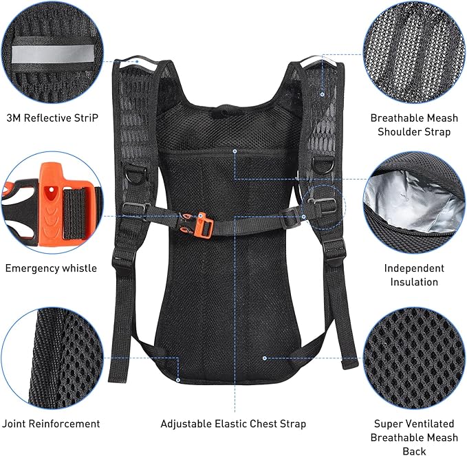 Rave Hydration Pack, Hydration Backpack - Image 3