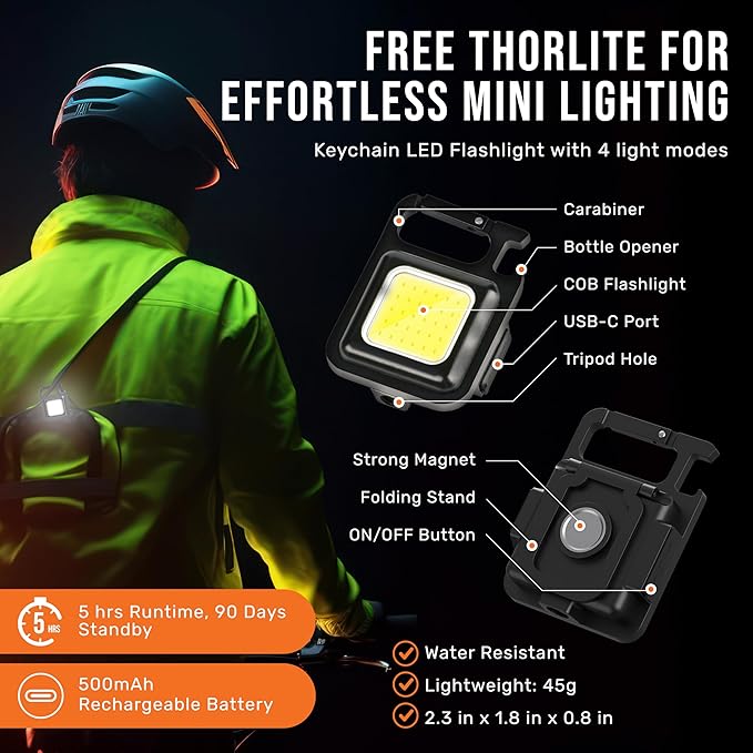 TDC Head Lamp Led Rechargeable Super Bright - Image 4