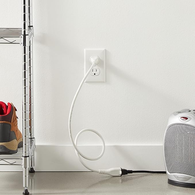 Amazon Basics Extension Cord, 3 Ft, 3-Prong Outlet Extender, Indoor Use - Image 6