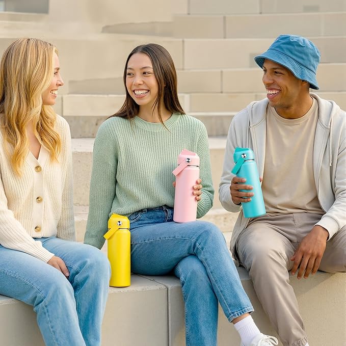 Fijinhom 24oz Insulated Stainless Steel Water Bottle, Wide Mouth Double Wall - Image 7