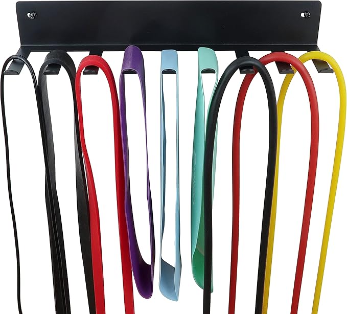Multi-Purpose Storage Rack for Resistance Bands, Jump Ropes, Foam Rollers - Image 6