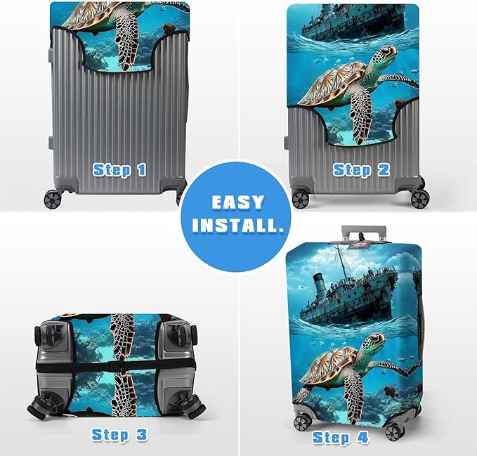 Luggage Cover Protector for 30-32 Inch Suitcases, TSA Approved Elastic Travel - Image 6