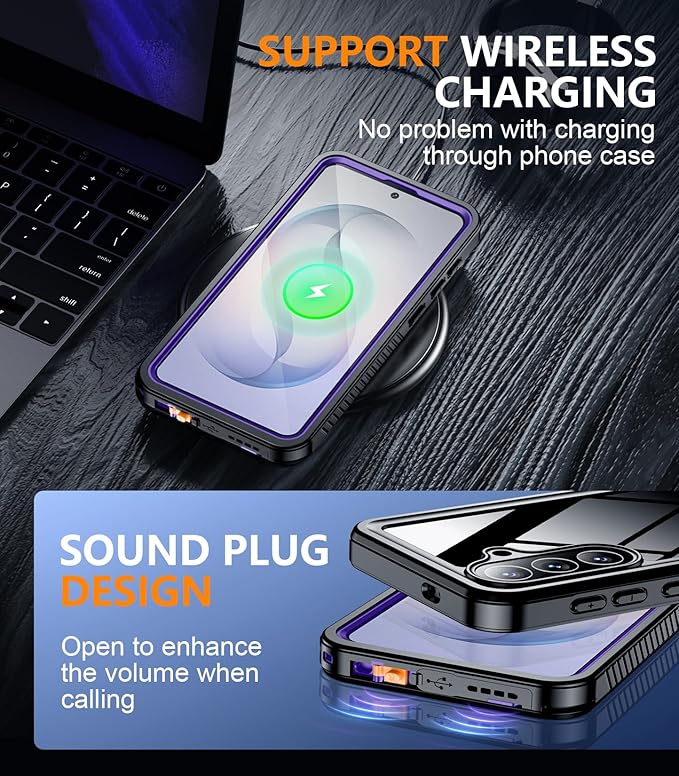 Temdan Designed for Samsung Galaxy S26 Plus Case Waterproof, Built-in Lens & - Image 8