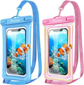 ProCase 2 Pack Floating Waterproof Phone Pouch IPX8, Universal Dry Bag Fits by ProCase