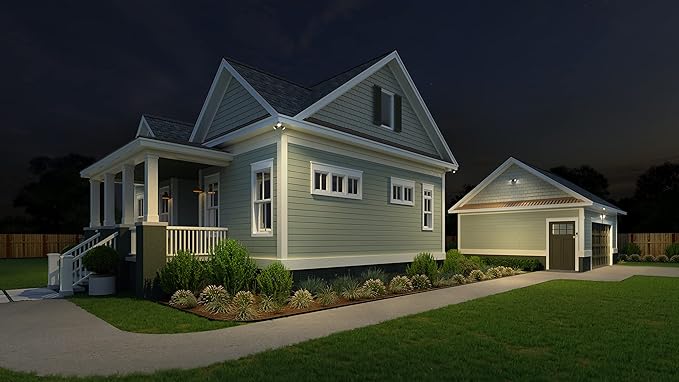 Lithonia Lighting HomeGuard 3-Light LED Outdoor Flood Lights, Outdoor LED Lights - Image 10