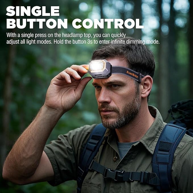 EverBrite Rechargeable Headlamp, 700 Lumens Head lamp - Image 2