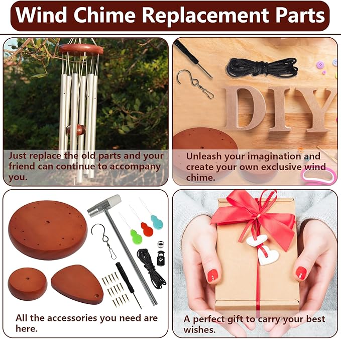Wind Chime Replacement Parts, Wind Catcher, 19.6FT Nylon Cord, DIY Wind Chime - Image 3