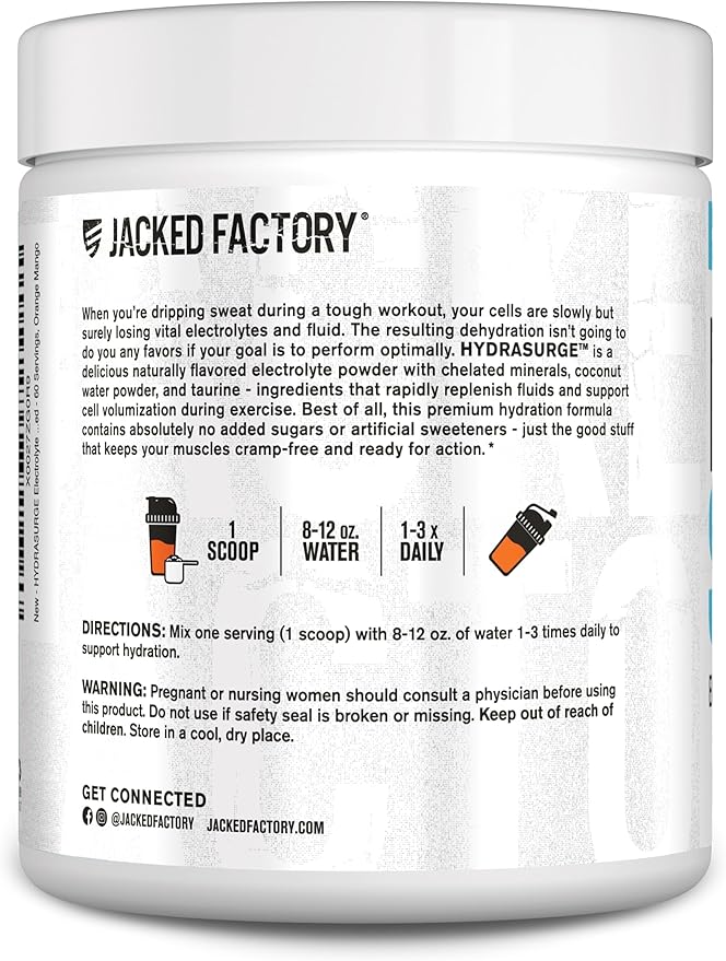 Jacked Factory HYDRASURGE Electrolyte Powder - Image 7
