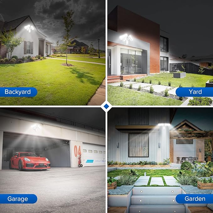 SANSI 36W LED Motion Sensor Outdoor Lights, Hardwired Security Light Motion - Image 9