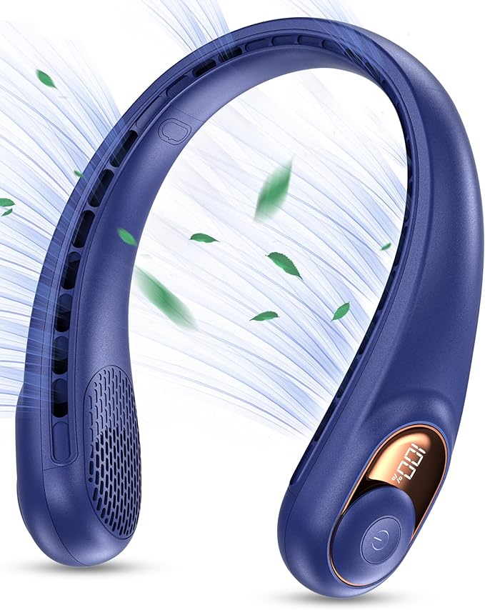 KIDEE Portable Neck Fan, Personal Bladeless Rechargeable, Upgraded 4000mAh by KIDEE