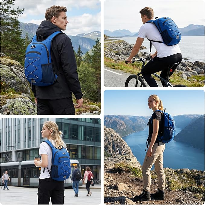 Ultra-Light Soft Daypack 15L/20L, Cushioned Breathable Back Panel Backpack - Image 6