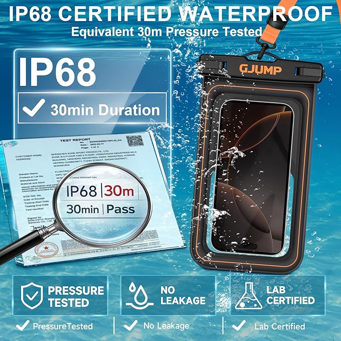 Waterproof Phone Pouch Floating 2 Pack, IP68 Dry Bag Compatible - Image 3