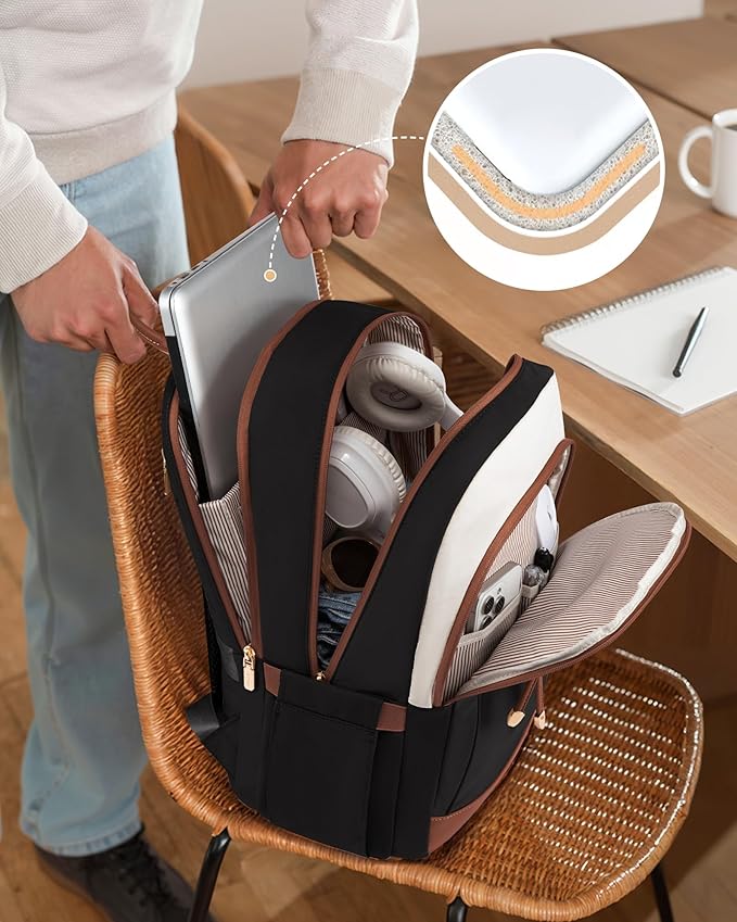 LOVEVOOK 15.6 Inch Laptop Backpack Women, Fashion Backpack - Image 5