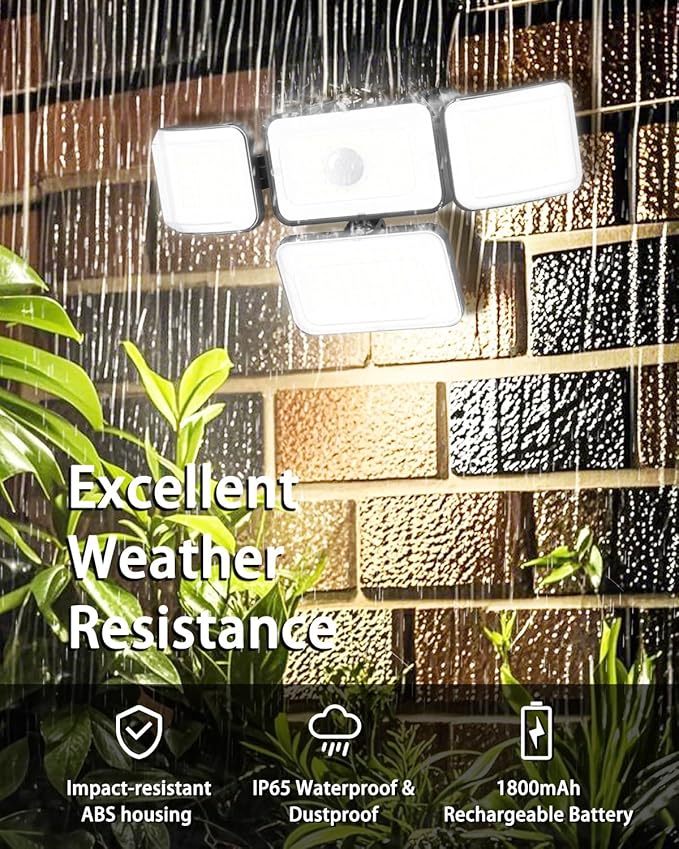 CLAONER Solar Outdoor Lights Motion Sensor 3500LM 288 LED Solar Security Lights - Image 6