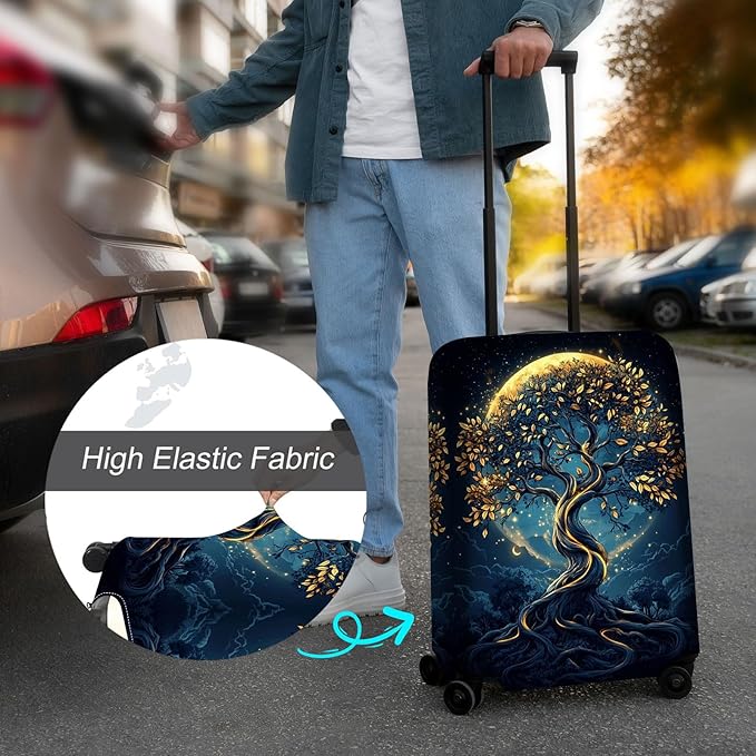 Luggage Cover Protector for 22-24 Inch Suitcases, TSA Approved Elastic Travel - Image 4
