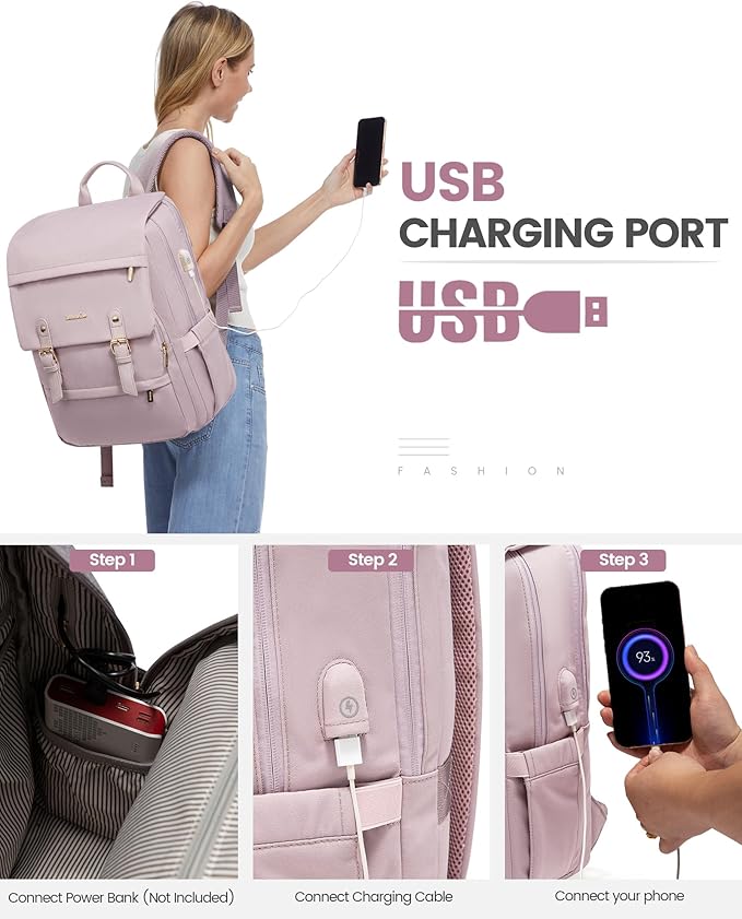 LOVEVOOK Travel Laptop Backpack Purse - Image 5