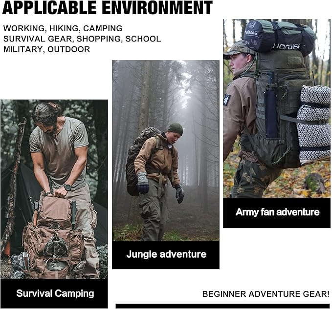 Mardingtop 50L Hiking Backpack, Backpacking Backpack - Image 8