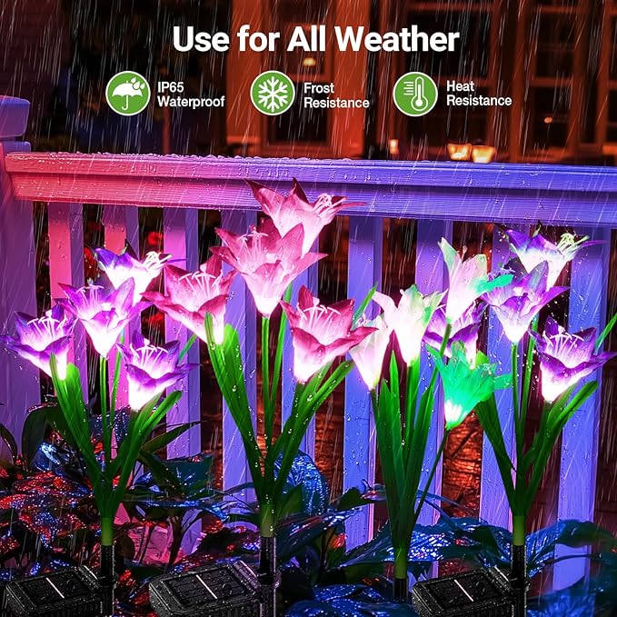 KOOPER Outdoor Solar Lights, 6 Pack Solar Garden Light - Image 5
