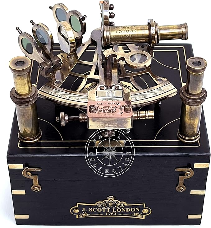 J. Scott London Brass Ship Sextant - Image 5