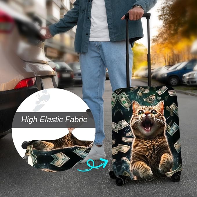 Luggage Cover Protector for 26-28 Inch Suitcases, TSA Approved Elastic Travel - Image 4