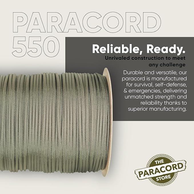 The Paracord Store | Type III 550 Paracord - 250 FT Spool - Image 3