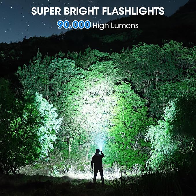 Rechargeable 99, 000 High Lumens Flashlight - Image 2